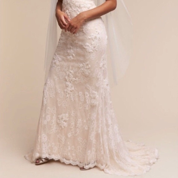Anthropologie Dresses Bhldn Etoile Beaded Wedding Dress Poshmark